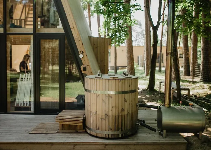 Domek alpejski Trikampis Misko Namelis Druskininku Centre